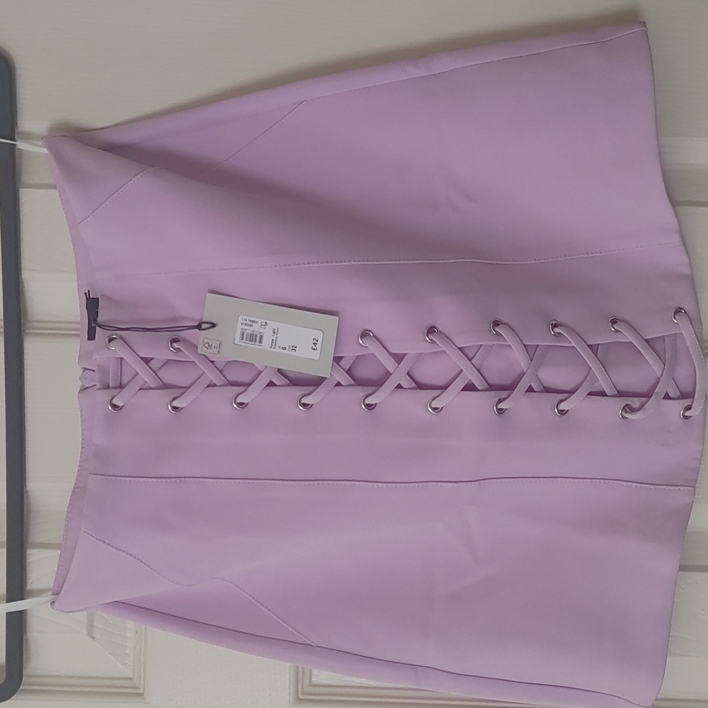 River Island Purple Mini Skirt - Picture 4 of 8